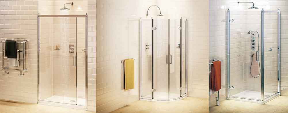 три конструкции душевых кабин
