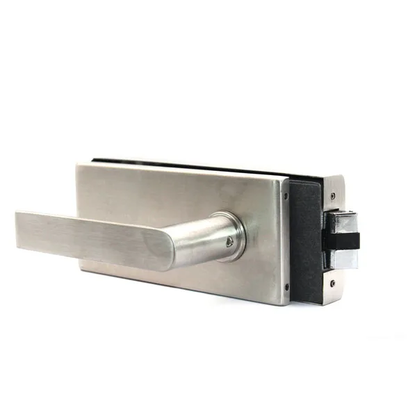 122-1635N-304 Замок с нажимной ручкой и притвором