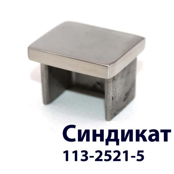 113-2521-5 Заглушка торцевая для поручня 25*21 с пазом 14*14