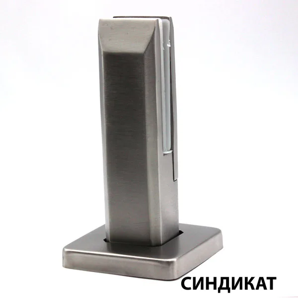 Нержавеющая сталь AISI 304, SS (Матовый хром), 190, 14.5, Через отверстие в стекле