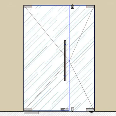 SND00-005 Комплект стеклянной двери