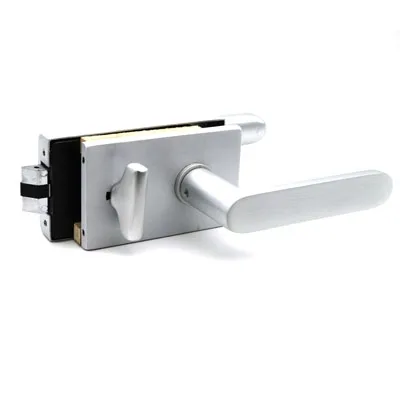 ZDM122-2014-1 Замок сантехнический с притвором для стеклянной двери