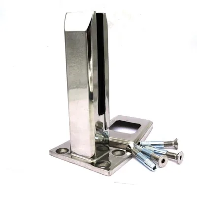 C028 Стойка (министойка) для стеклянных ограждений 221мм