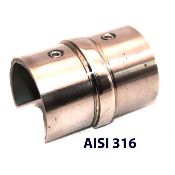 PR70-222-316 Соединитель для поручня с пазом d42.4 мм