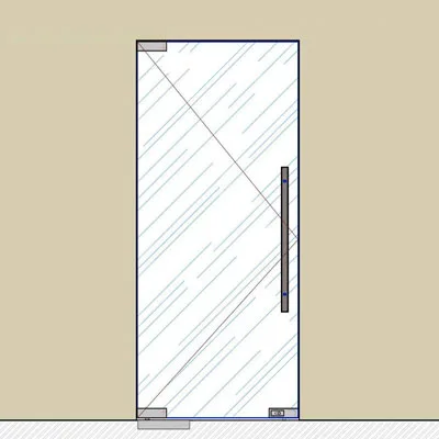 SND00-110 Комплект стеклянной двери Классика