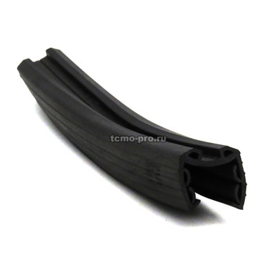 70-250-15 Уплотнитель 27*30мм стекло 15 мм Black