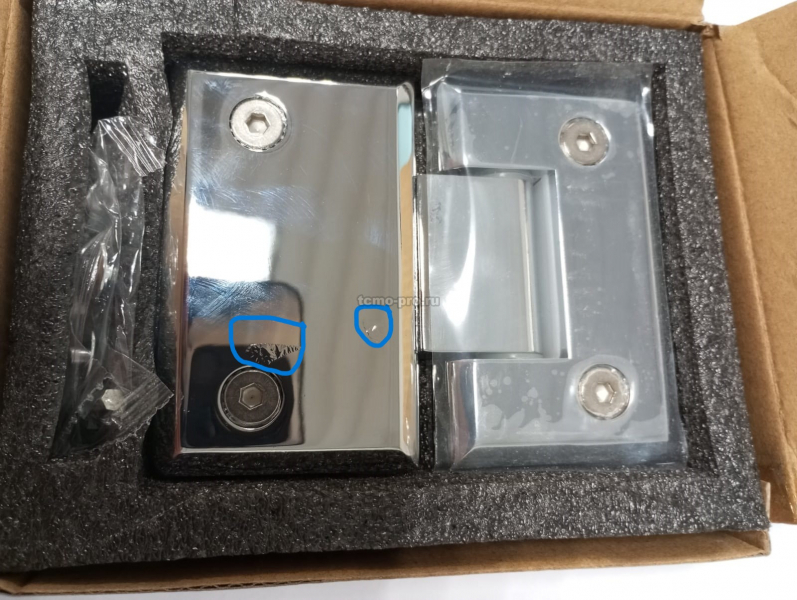 У109-303 Петля стекло-стекло 180°