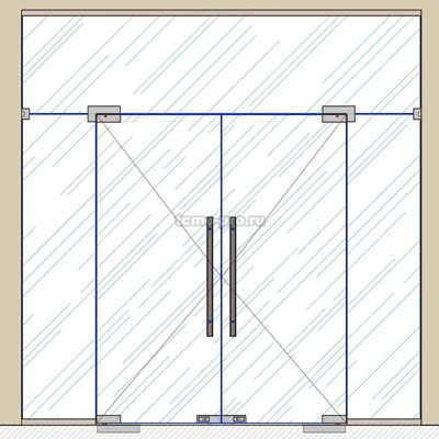 SND00-015 Комплект маятниковой двери