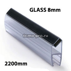 314-008A-8 Профиль магнитный, 90, 180 градусов, 8 мм 2200мм