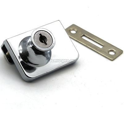 ВЗ122-05 Замок для стеклянной двери (два стекла)