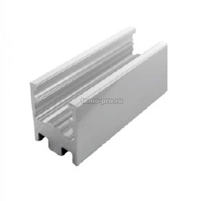 П2372 профиль стекло-пол для неподвижного стекла в душевую кабину