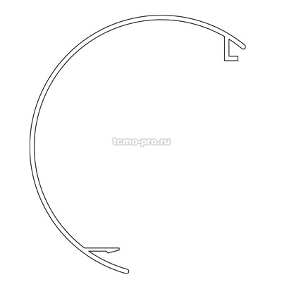 ЛА-1672 Накладка к треку 1671 длина 4000мм