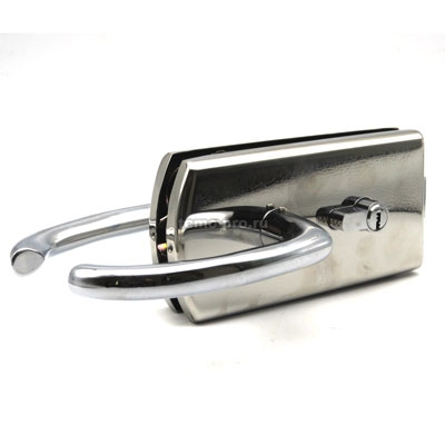 ZMD122-592А Замок с нажимной ручкой без притвора с ответной частью на стену