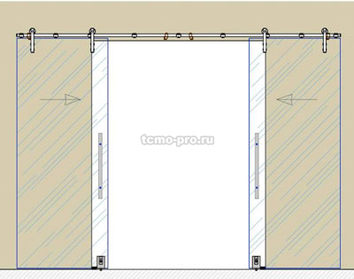 00-14 Система Вектор на проем 2 двери