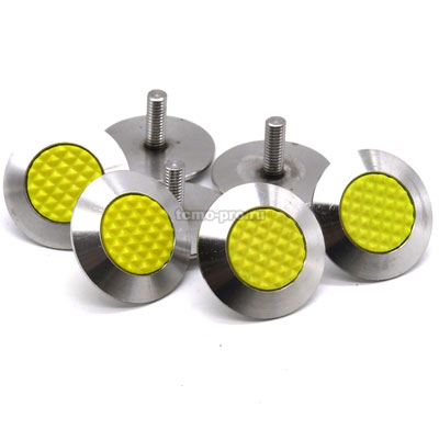 SND801-A-304 Конус тактильный со штифтом, комб. желтый D35