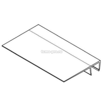 SND214-004У-8 Профиль ПВХ 2200мм прозрачный ус 25мм