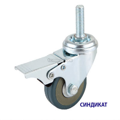 SND-B1905-м10-D65 Колесо поворотное с тормозом
