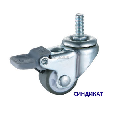 SND-B2905-м8-D25 Колесо поворотное с тормозом