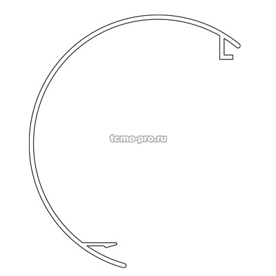 SND1672-5 Накладка к треку 1671-5 длина 4000мм