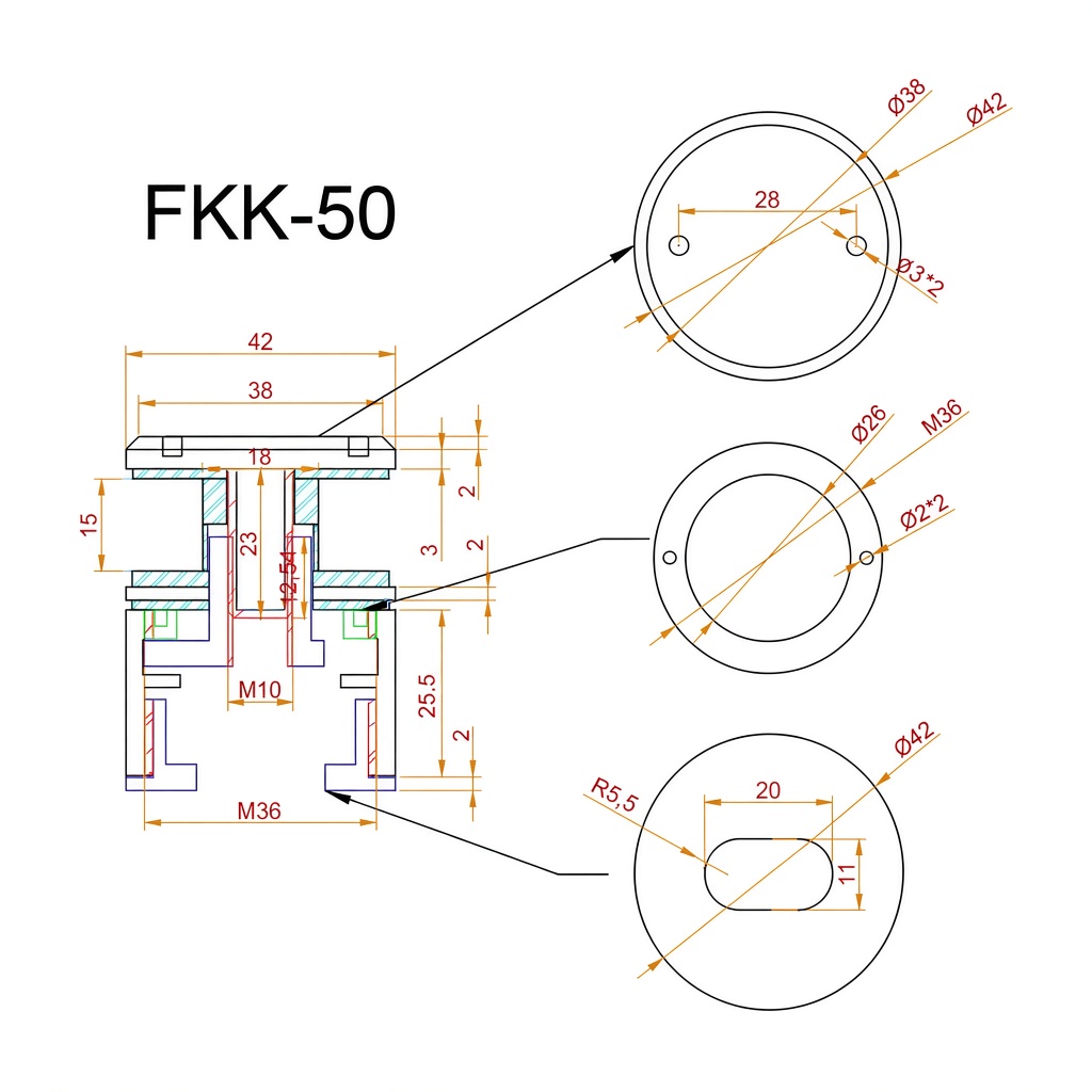 FKK-50 SUS304/BL