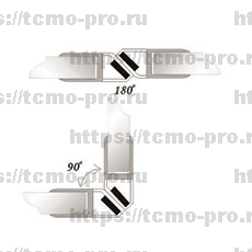SN114-008A-8 Профиль магнитный 8 мм 2.2 метра 90,180 гр