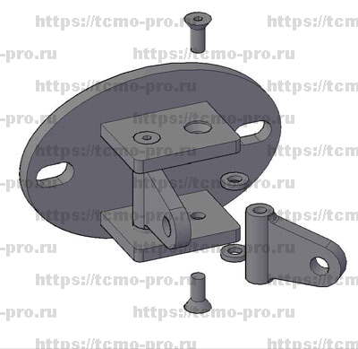 кз669-316 Крепление тяги к стене двойное