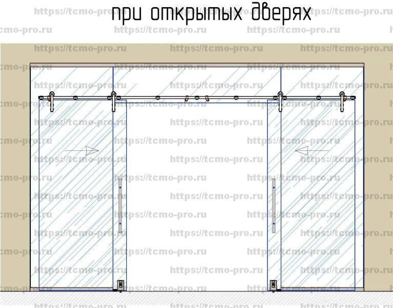00-16 Система ВЕКТОР в проем 2 двери