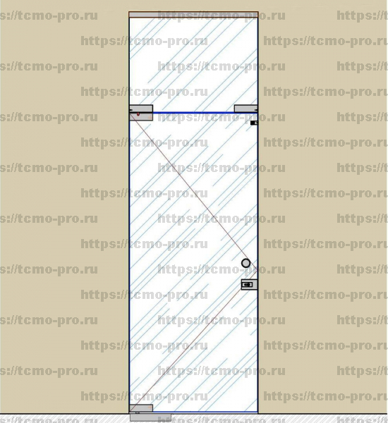 SND00-007 Комплект маятниковой двери