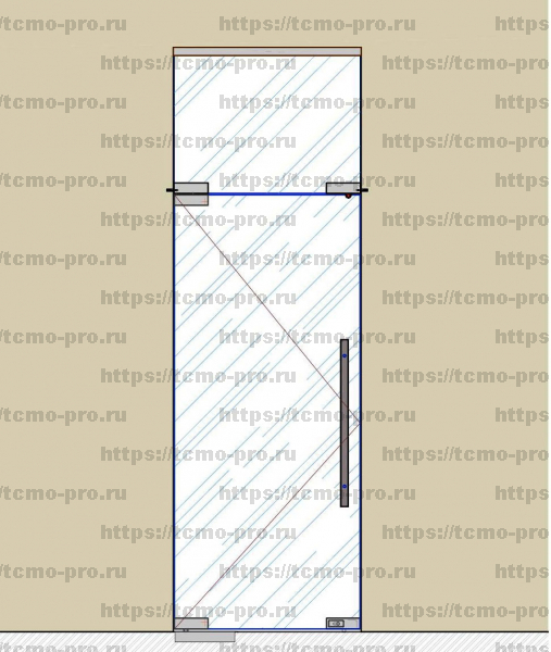 SND00-008 Комплект маятниковой двери