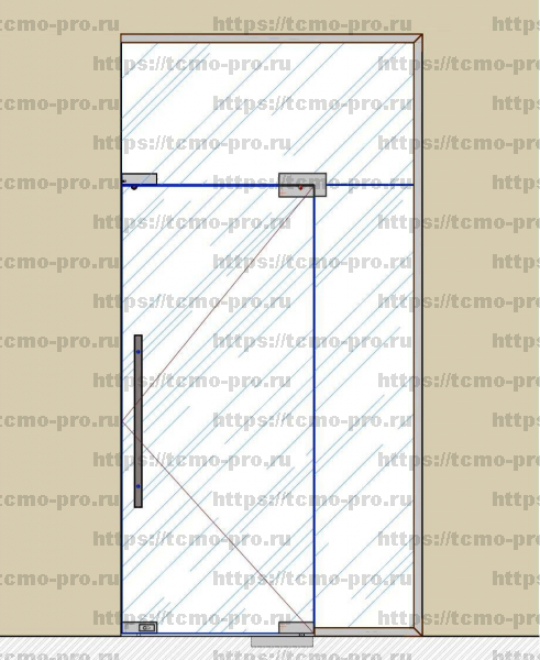SND00-009 Комплект маятниковой двери