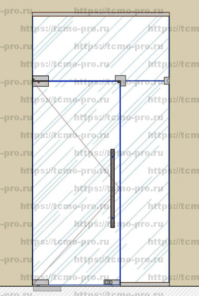 SND00-010 Комплект маятниковой двери
