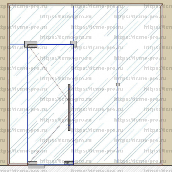 SND00-014 Комплект маятниковой двери