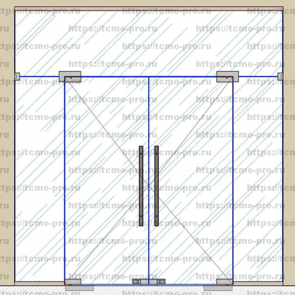 SND00-015 Комплект маятниковой двери