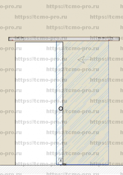 HL052 Раздвижная система с доводчиками