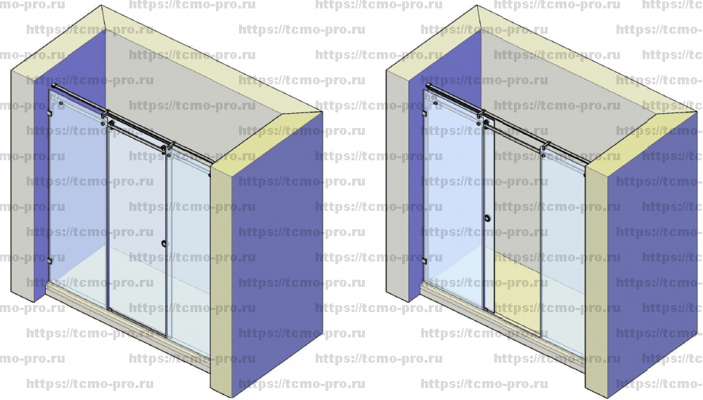 SND0156 Раздвижная система в нише